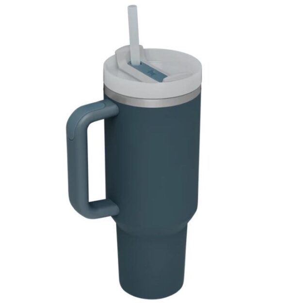 40 OZ Stainless Steel Vacuum Insulated Tumbler with Lid and Straw for Water, Iced Tea or Coffee - Image 2