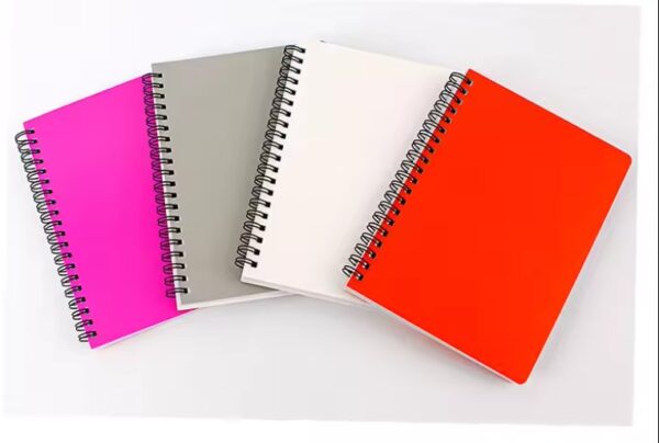 Custom logo Cuaderno A5 60Sheets Beige Colors Composition Book Spiral notebook for student school supplies - Image 2