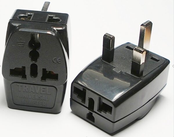 1 to 3 World to UK/US/EU/AU travel adapter with 2 outlets - Image 6