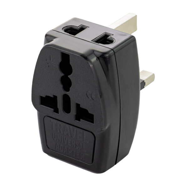 1 to 3 World to UK/US/EU/AU travel adapter with 2 outlets - Image 2