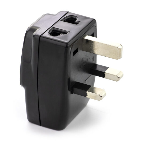 1 to 3 World to UK/US/EU/AU travel adapter with 2 outlets - Image 3
