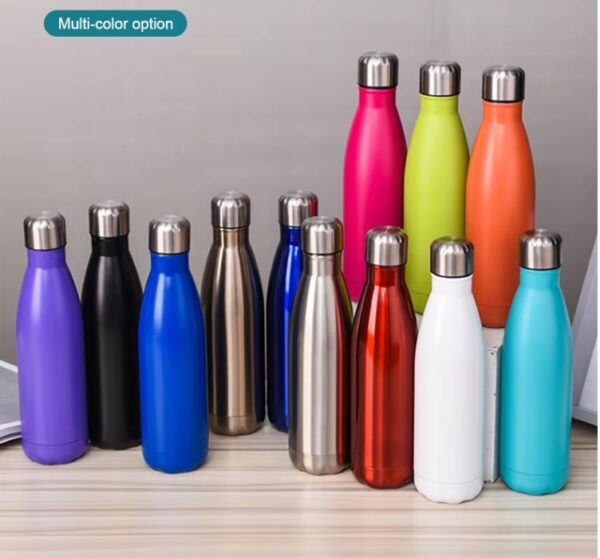 17OZ Portable Stainless Steel Water Bottles Tumbler Sports Flask