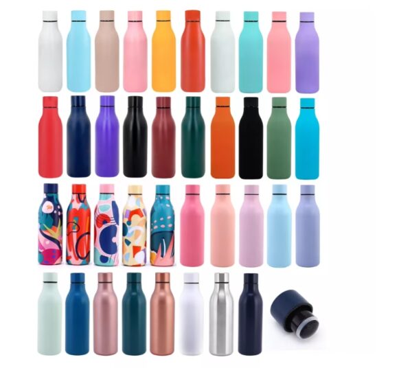 Matte Color Cola Shape Vacuum Insulated Drink Sport Stainless Steel Water Bottle Laser Engraving Thermo Bottle - Image 7