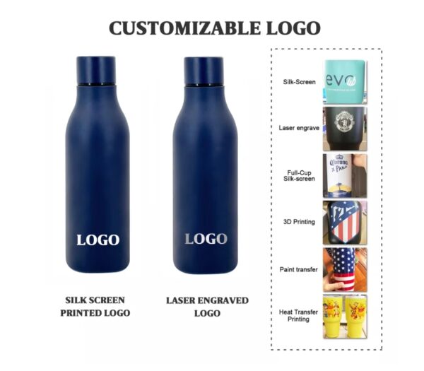 Matte Color Cola Shape Vacuum Insulated Drink Sport Stainless Steel Water Bottle Laser Engraving Thermo Bottle - Image 6