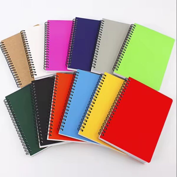 Custom logo Cuaderno A5 60Sheets Beige Colors Composition Book Spiral notebook for student school supplies