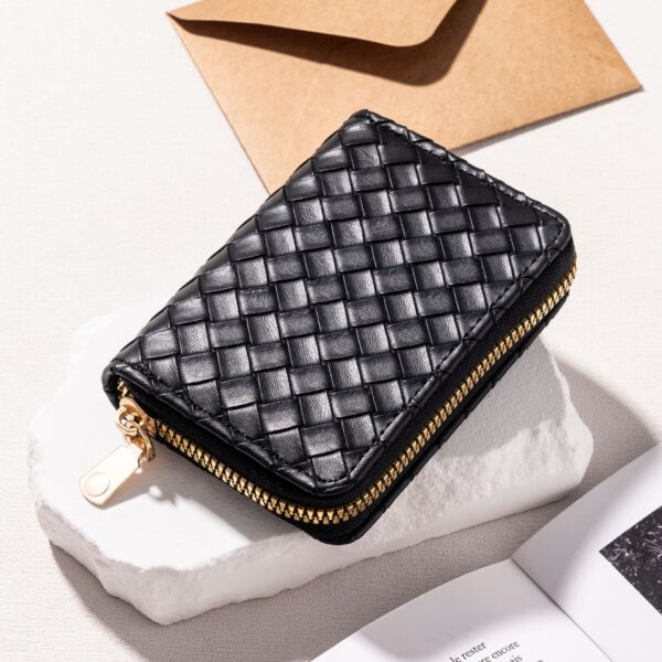 Hot Selling Designer Wallets Brand Striped Short Wallet PU Leather Money Credit Card Holders Coin Purses Designer Wallet - Image 4