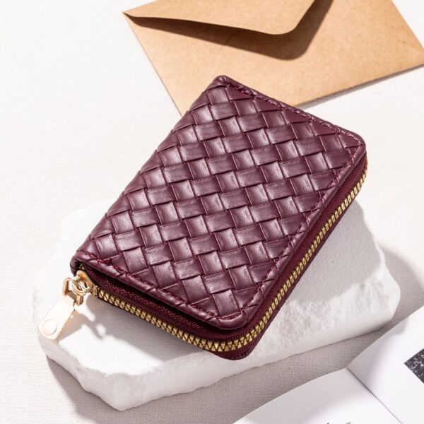 Hot Selling Designer Wallets Brand Striped Short Wallet PU Leather Money Credit Card Holders Coin Purses Designer Wallet - Image 6