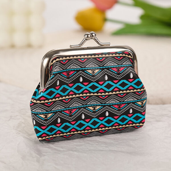 Cute Floral Buckle Coin Purses Vintage Pouch Kiss-lock Change Purse Wallets - Image 11