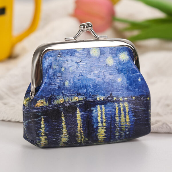 Cute Floral Buckle Coin Purses Vintage Pouch Kiss-lock Change Purse Wallets - Image 7