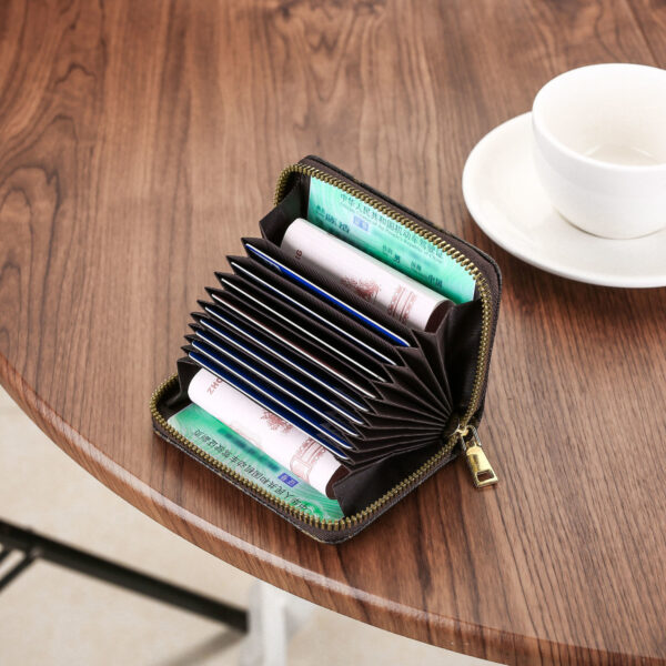 Hot Selling Designer Wallets Brand Striped Short Wallet PU Leather Money Credit Card Holders Coin Purses Designer Wallet - Image 3