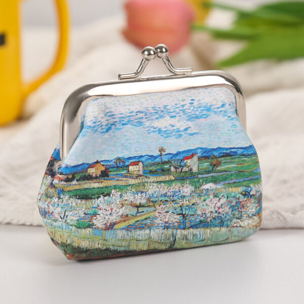 Cute Floral Buckle Coin Purses Vintage Pouch Kiss-lock Change Purse Wallets - Image 3