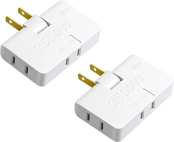180° Rotatable Outlet Extender Adapter 2500W