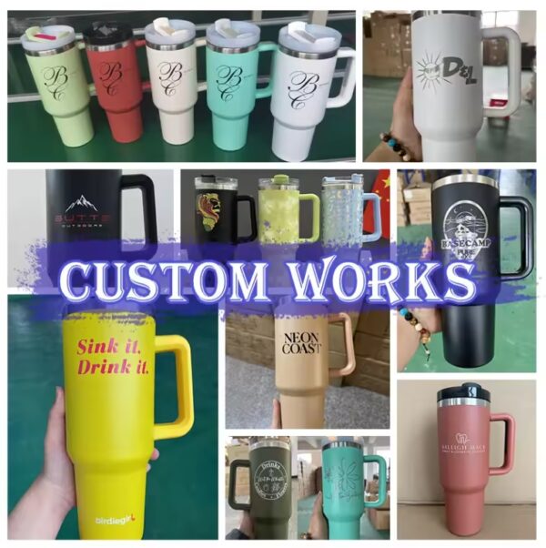 40 OZ Stainless Steel Vacuum Insulated Tumbler with Lid and Straw for Water, Iced Tea or Coffee - Image 4
