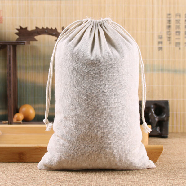 Wholesale OEM Customized Burlap Coffee Beans Jute Bag Linen Hemp Makeup Bag Customized Cosmetic Pouch Eco Cotton Linen Makeup Bag - Image 2