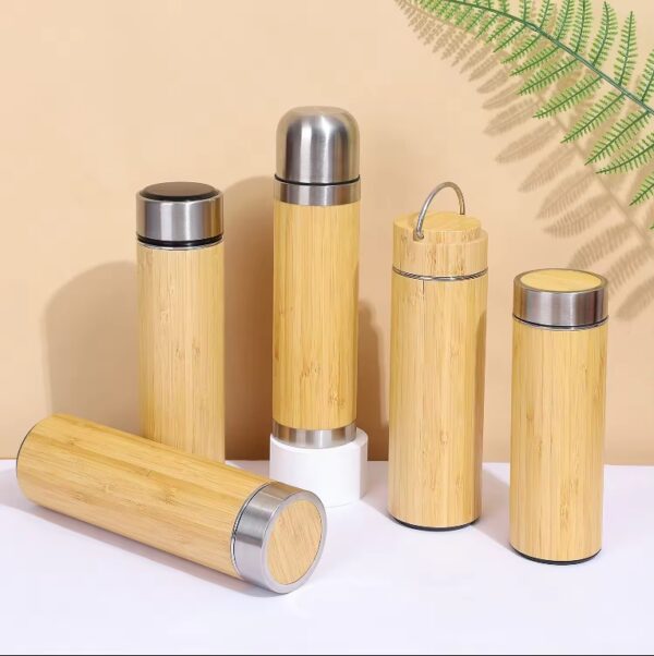 Bamboo Tumbler Custom Vacuum Bottle-15oz