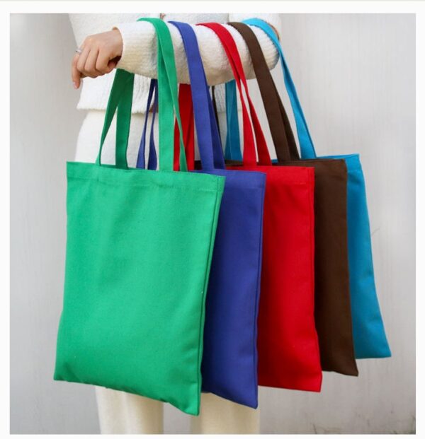 Economical Cotton Tote Bag, Lightweight Medium Reusable Grocery Shopping Cloth Bags, Suitable for DIY,  Advertising, Promotion, Gift, Activity - Image 5