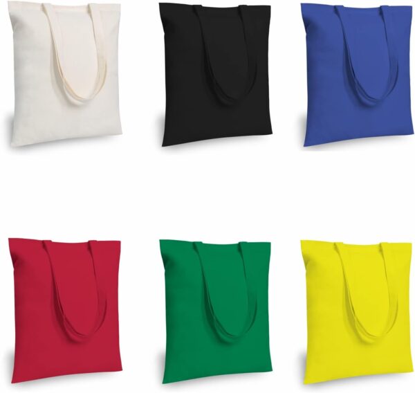 Economical Cotton Tote Bag, Lightweight Medium Reusable Grocery Shopping Cloth Bags, Suitable for DIY,  Advertising, Promotion, Gift, Activity - Image 4