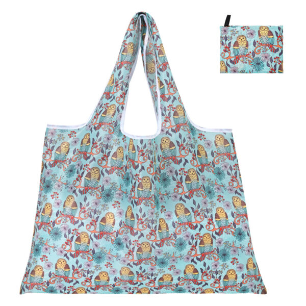 Reusable Grocery Shopping Bags, Foldable Shopping Bags Grocery Tote with Attached Pouch,Machine Washable Eco-Friendly - Image 3