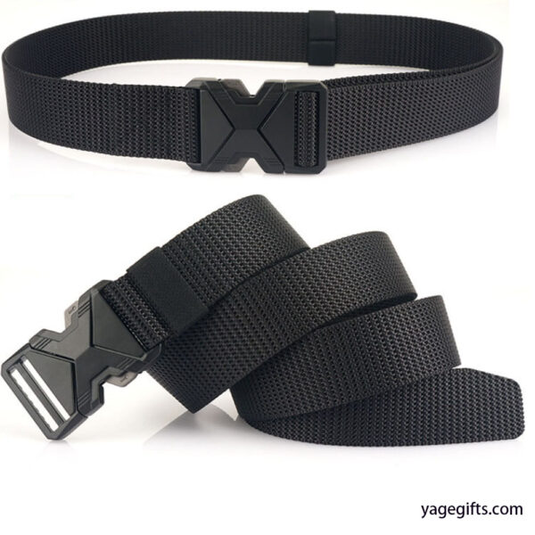Tactical Belt, Military Hiking Rigger 1.5" Nylon Web Work Belt  with Heavy Duty Quick Release Buckle - Image 2