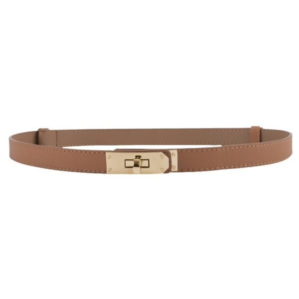 Fashion Womens Genuine Leather Belt, Soft Leather Waist Belt for Jeans Pants - Image 6