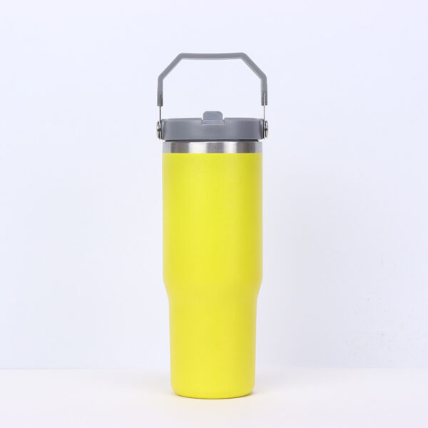 Stainless Steel Tumbler with Straw, Vacuum Insulated Water Bottle for Home, Office or Car, Reusable Cup with Straw Leak Resistant Flip - Image 10