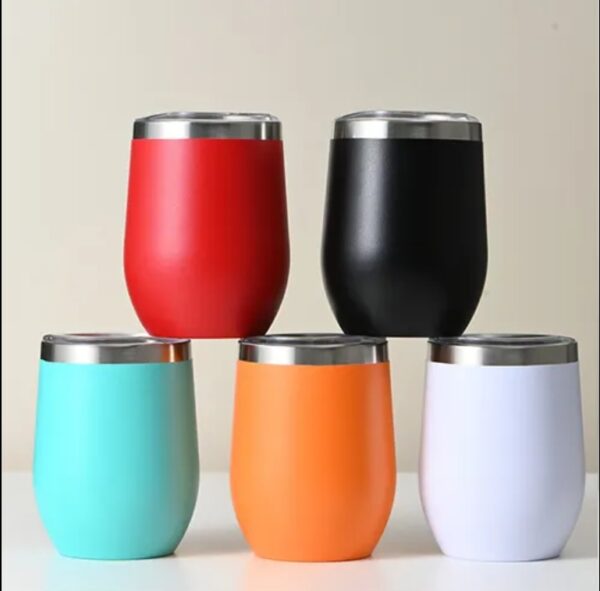 12 oz Stainless Steel Tumbler Double Wall Coffee Mug Cup for home office - Image 4