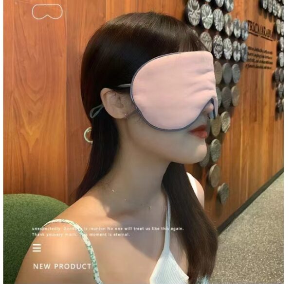 Sleep Eye Mask for Men Women,  Meryl Silk Cool Warm Sleeping Mask, Night Blindfold, Soft Eye Shade Cover for Travel
