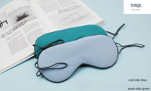 Sleep Eye Mask for Men Women,  Meryl Silk Cool Warm Sleeping Mask, Night Blindfold, Soft Eye Shade Cover for Travel - Image 2