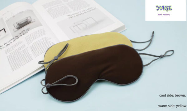 Sleep Eye Mask for Men Women,  Meryl Silk Cool Warm Sleeping Mask, Night Blindfold, Soft Eye Shade Cover for Travel - Image 3