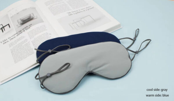 Sleep Eye Mask for Men Women,  Meryl Silk Cool Warm Sleeping Mask, Night Blindfold, Soft Eye Shade Cover for Travel - Image 4