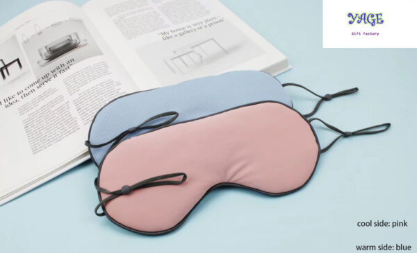 Sleep Eye Mask for Men Women,  Meryl Silk Cool Warm Sleeping Mask, Night Blindfold, Soft Eye Shade Cover for Travel - Image 5