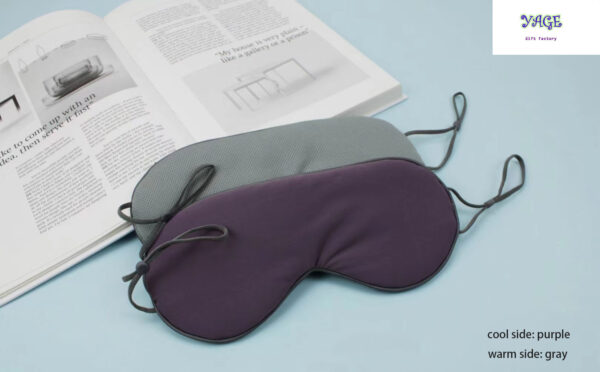 Sleep Eye Mask for Men Women,  Meryl Silk Cool Warm Sleeping Mask, Night Blindfold, Soft Eye Shade Cover for Travel - Image 6