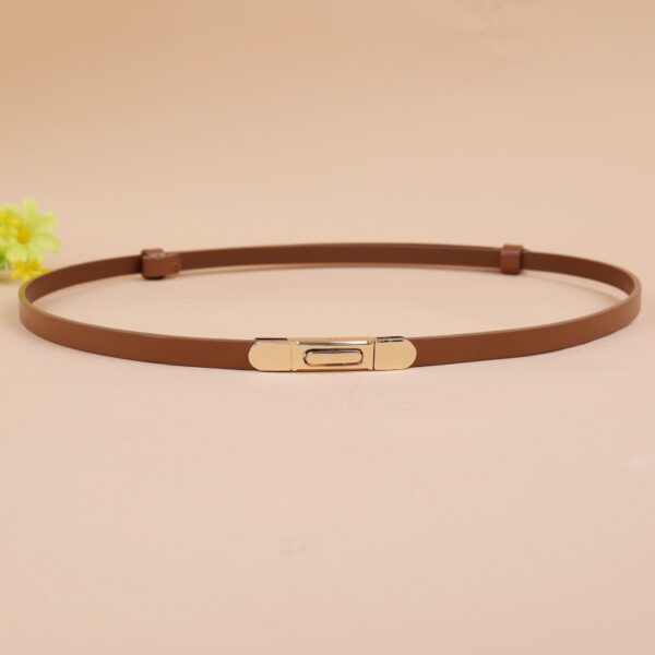 Fashion Womens Leather Belt, Soft Leather Waist Belt for Jeans Pants - Image 7