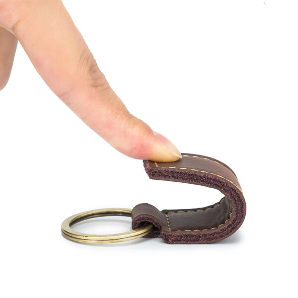 Promotional Key Chains Genuine Leather Keychain Custom Simple Car Keychains Accessories Keychain Gift for Men and Women - Image 6