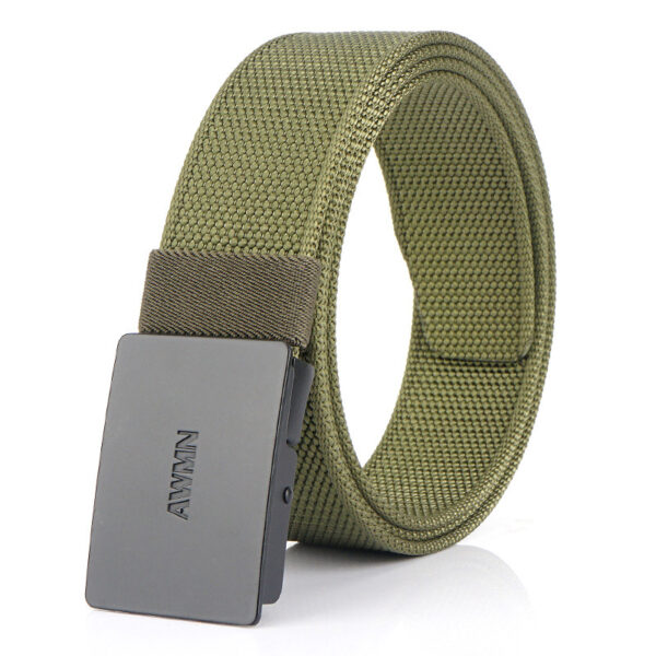 Nylon Military Tactical Men Belt Webbing Canvas Outdoor Web Belt with Zinc Alloy Buckle gift for Men - Image 4