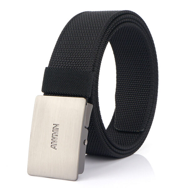 Nylon Military Tactical Men Belt Webbing Canvas Outdoor Web Belt with Zinc Alloy Buckle gift for Men - Image 5