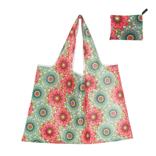 Reusable Grocery Shopping Bags, Foldable Shopping Bags Grocery Tote with Attached Pouch,Machine Washable Eco-Friendly - Image 8