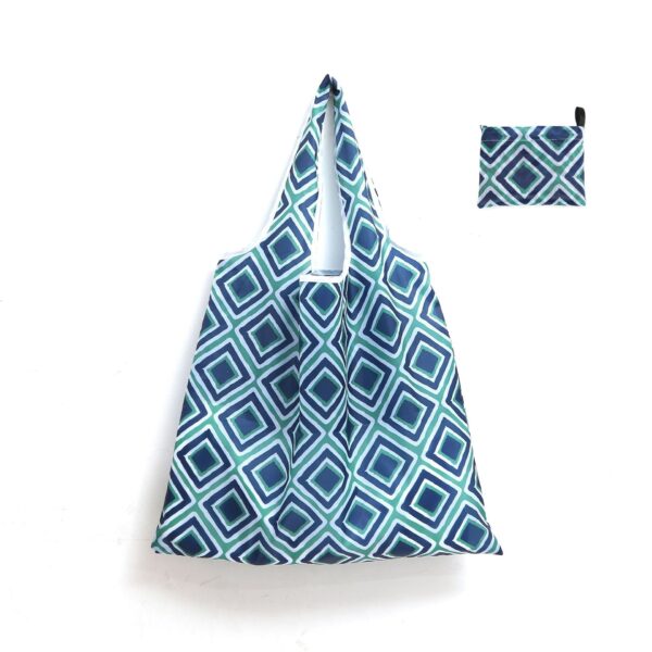 Reusable Grocery Shopping Bags, Foldable Shopping Bags Grocery Tote with Attached Pouch,Machine Washable Eco-Friendly - Image 9
