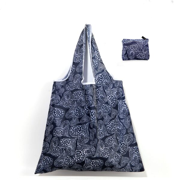 Reusable Grocery Shopping Bags, Foldable Shopping Bags Grocery Tote with Attached Pouch,Machine Washable Eco-Friendly - Image 26
