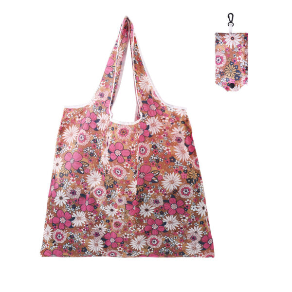 Reusable Grocery Shopping Bags, Foldable Shopping Bags Grocery Tote with Hooked Pouch, Machine Washable Eco-Friendly - Image 6