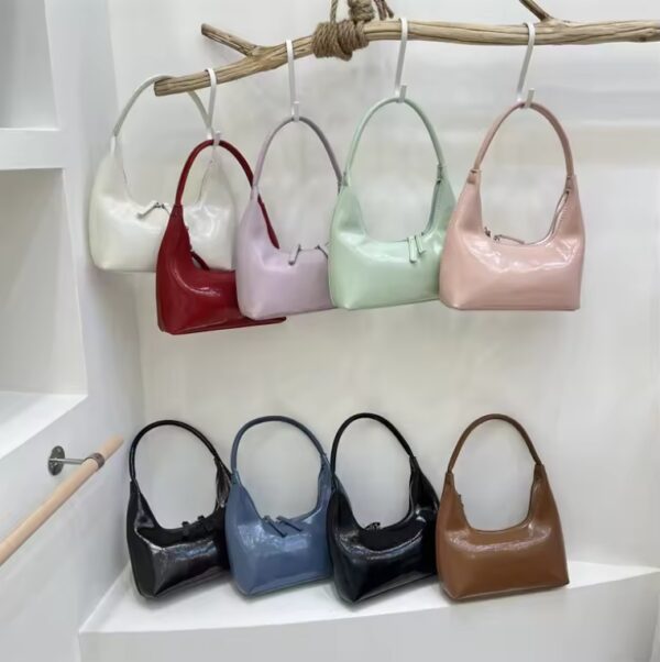 Shoulder Bags for Women, Cute Soft Small Clutch Purses, PU Leather Hobo Crossbody Tote Dumpling Bags with Pockets