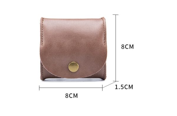 Vintage Genuine Leather Coin Purse Men Woman Cowhide Small Mini Wallet Wallets Storage Pocket Bag - Image 5
