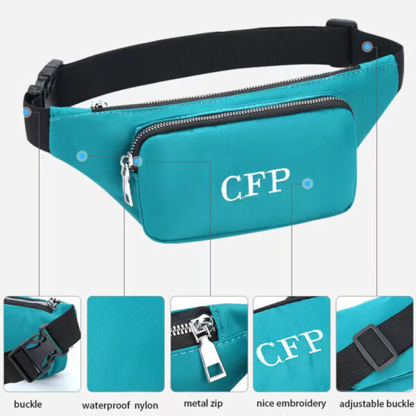 Custom Belt Bag for Women Men Fashionable Waterproof Crossbody Fanny Pack for Women Embroidery Waist Bag with Adjustable Strap - Image 2
