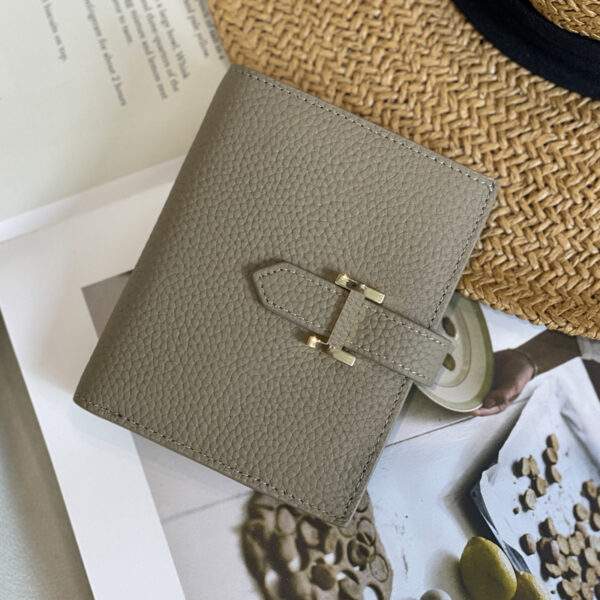 Wallet Women Small Compact Bifold Luxury  Leather Pocket Wallet Ladies Mini Purse - Image 4