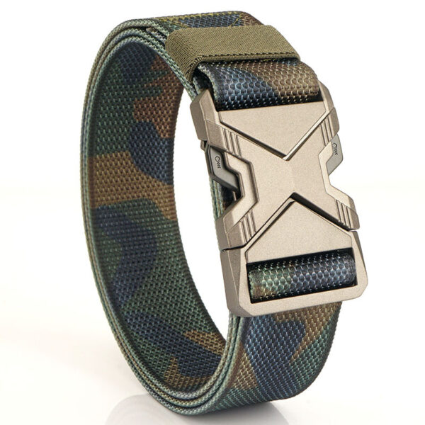 Tactical Belt, Military Hiking Rigger 1.5" Nylon Web Work Belt  with Heavy Duty Quick Release Buckle - Image 6