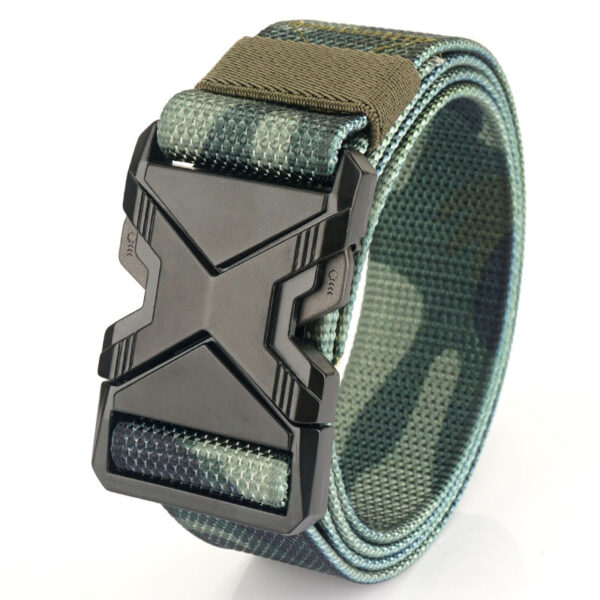 Tactical Belt, Military Hiking Rigger 1.5" Nylon Web Work Belt  with Heavy Duty Quick Release Buckle - Image 7