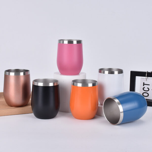 12 oz Stainless Steel Tumbler Double Wall Coffee Mug Cup for home office - Image 5