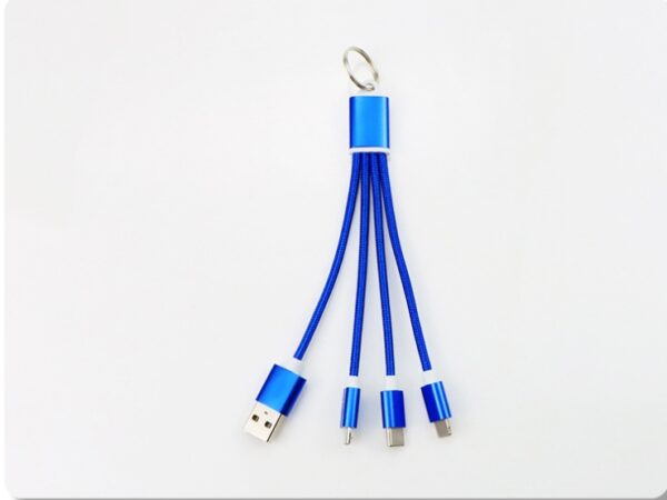 Hot Selling Promotional Business Gift Set 5V/2A Keychain Charger  3 in 1 Usb Cable for Men and Women Gift Items - Image 5