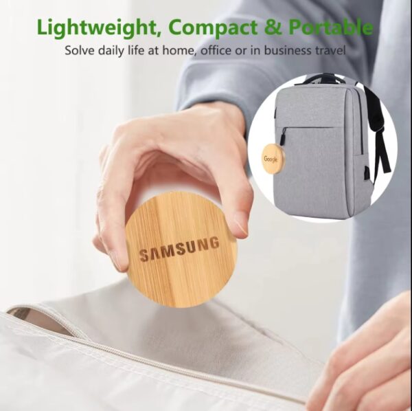 Customize Bamboo Charging Cable Data Cable Storage Box 60W Fast Charging 6 in 1 Universal Mobile Phone Holder Multi-head Conversion - Image 5