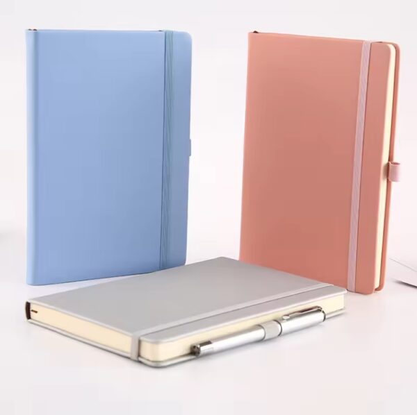 YGN010 Promotional Wholesale Printed Customizable a5 paper notebook Custom Logo Hardcover PU Leather  Notebook with Binding - Image 3